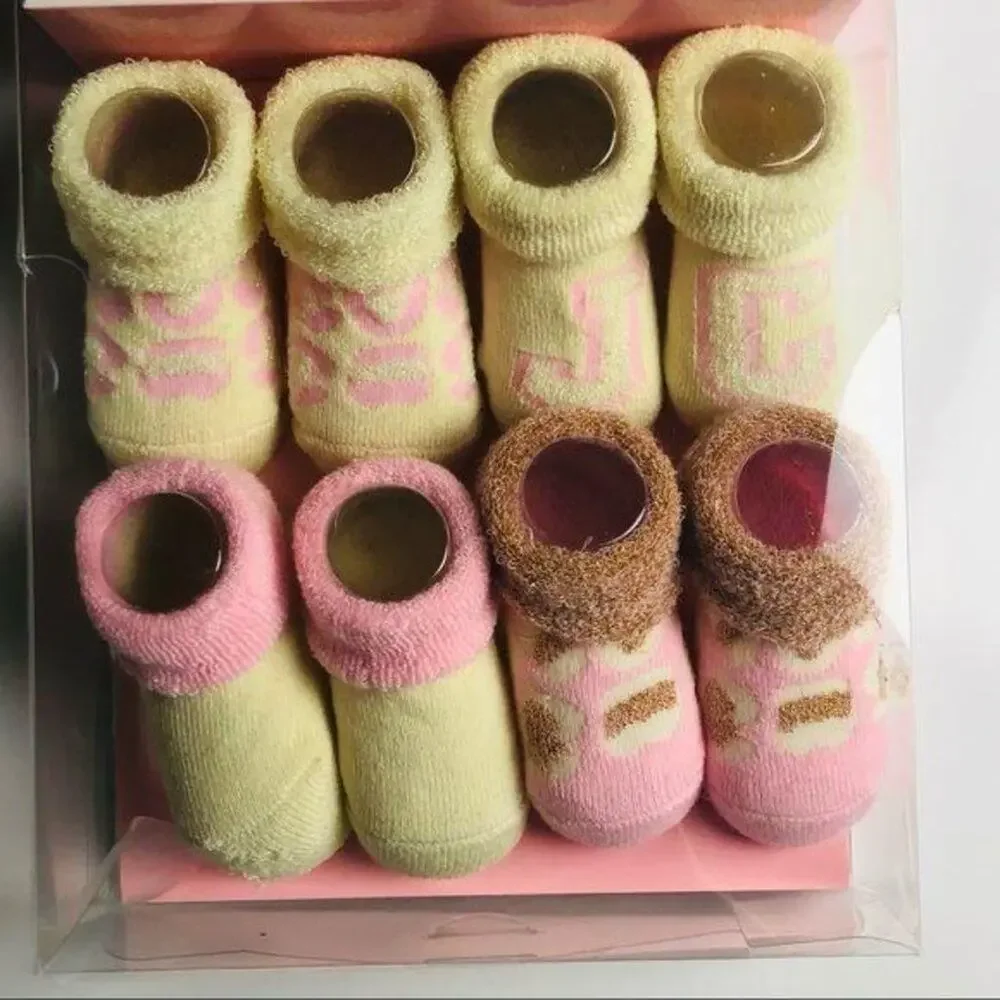 Juicy Couture Baby Girl Sock Set Sz 6-12M
